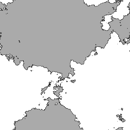 合成した海岸線(全体を縮小したもの)